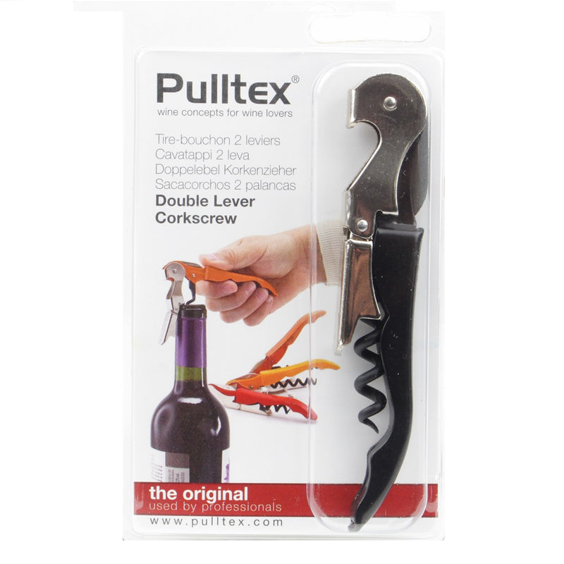 Pulltex Pulltap's Double Lever Corkscrew (Black)-Front Description