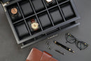 Decorebay Executive Wooden Watch Valet Sunglasses and Jewelry Box Storage (Sweetheart)