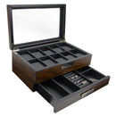 Decorebay Executive Wooden Watch Valet Sunglasses and Jewelry Box Storage (Sweetheart)