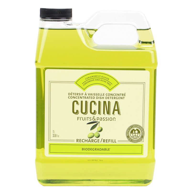 Fruits and Passion Cucina Coriander and Olive Tree Dish Detergent Duo Set-Front Description