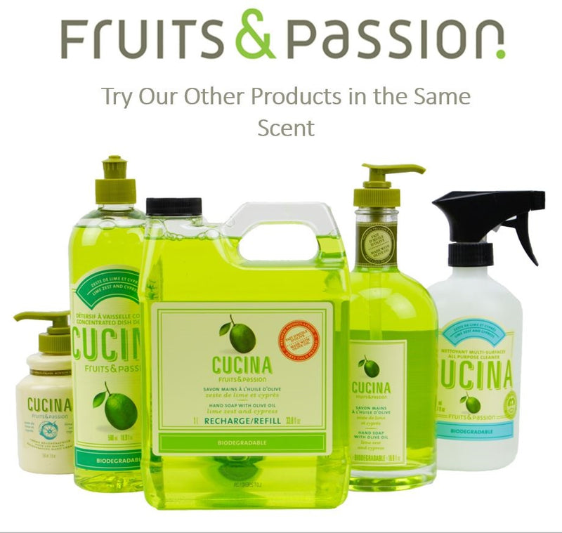 Fruits and Passion Cucina Lime Zest and Cypress Dish Detergent Duo Set