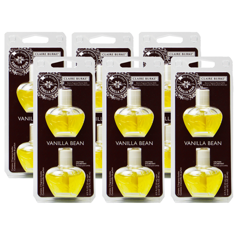 Claire Burke Vanilla Bean Electric Fragrance Warmer Refill 6 Pack