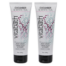Vitabath Cucumber And White Tea Body Cream 8 Ounces - 2 Pack