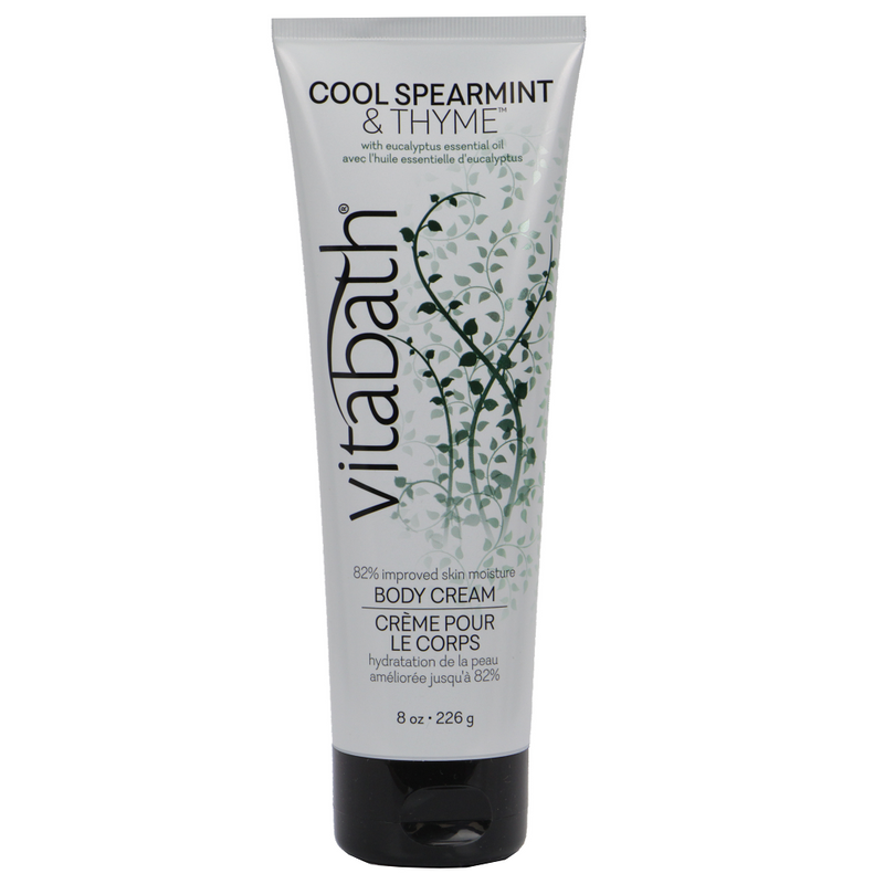 Vitabath Cool Spearmint And Thyme Body Cream 8 Ounces - 2 Pack-Front  Description