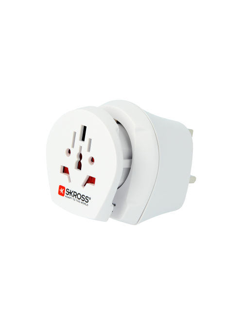 World to UK Combo Travel Adapter Side View