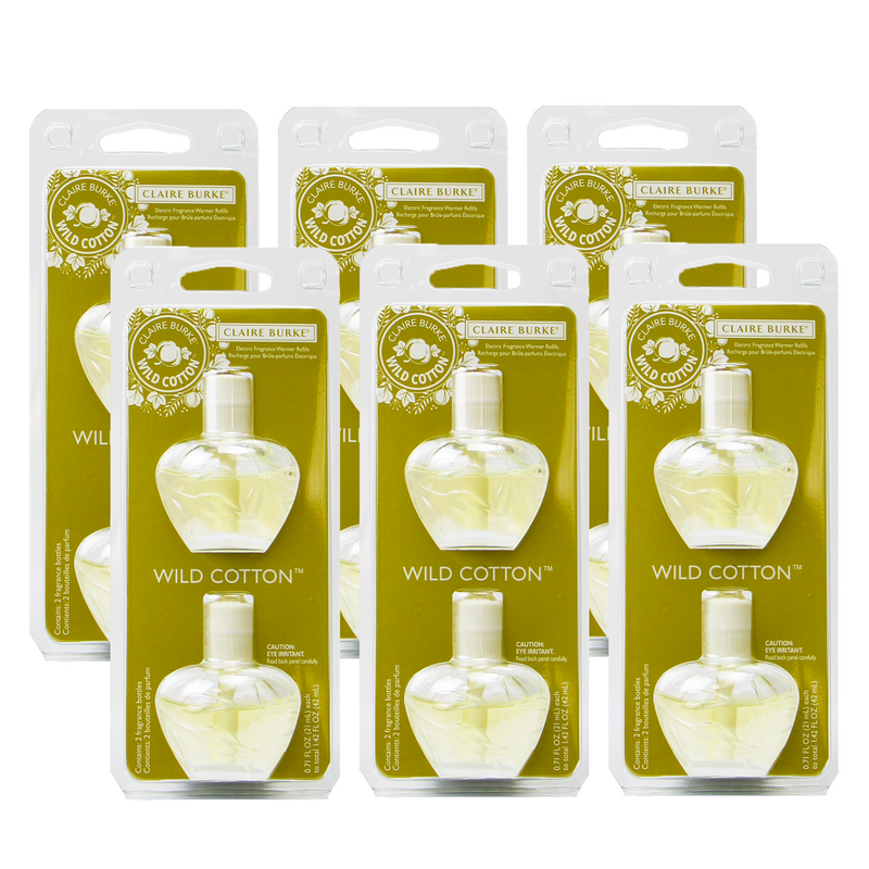 Claire Burke Wild Cotton Electric Fragrance Warmer Refill 6-Pack