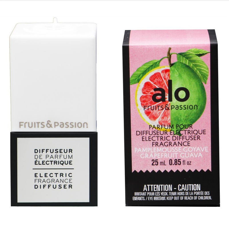 Fruits & Passion Grapefruit Guava Fragrance Diffuser Refill  25 ml and White Plug Set