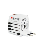 MUV USB World Travel Adapter (White) Side View 