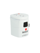 PRO Light World Travel Adapter (White) Side VIiew