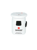 PRO Light USB World Travel Adapter (White) Side view