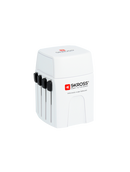 MUV Micro USB World Travel Adapter (White) Side view 