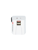 MUV USB World Travel Adapter (White) Side View 